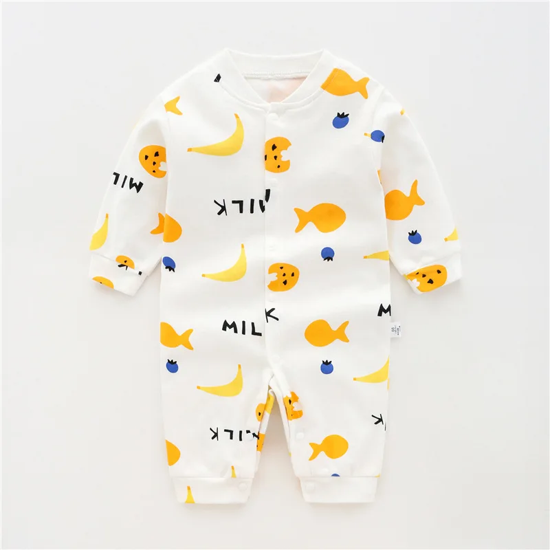 Детские комбинезоны с длинными рукавами комбинезон для новорожденных Одежда