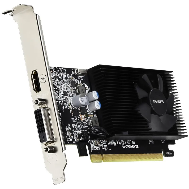 Brand New GIGABYTE GeForce GT 1030 Low Profile D4 2G 2100MHz 14nm 64bit 4096*2160 HDMI/DVI Office graphics Card