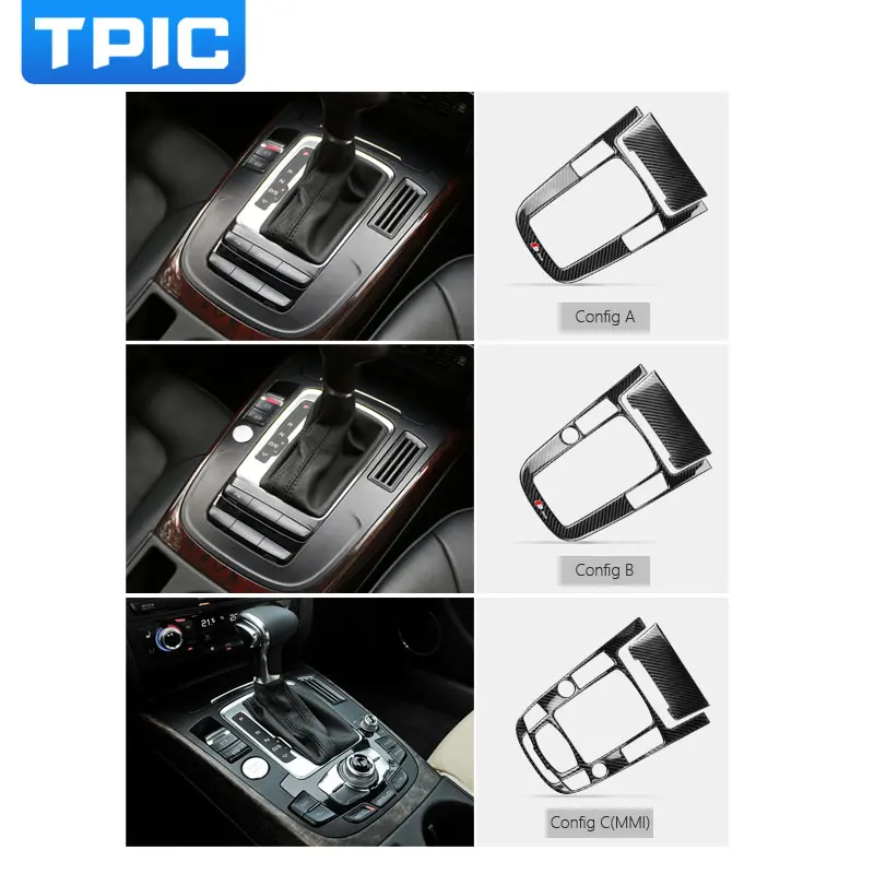 Автомобильный Стайлинг TPIC наклейка из углеродного волокна для Audi A4 A5 B8 2009-2015