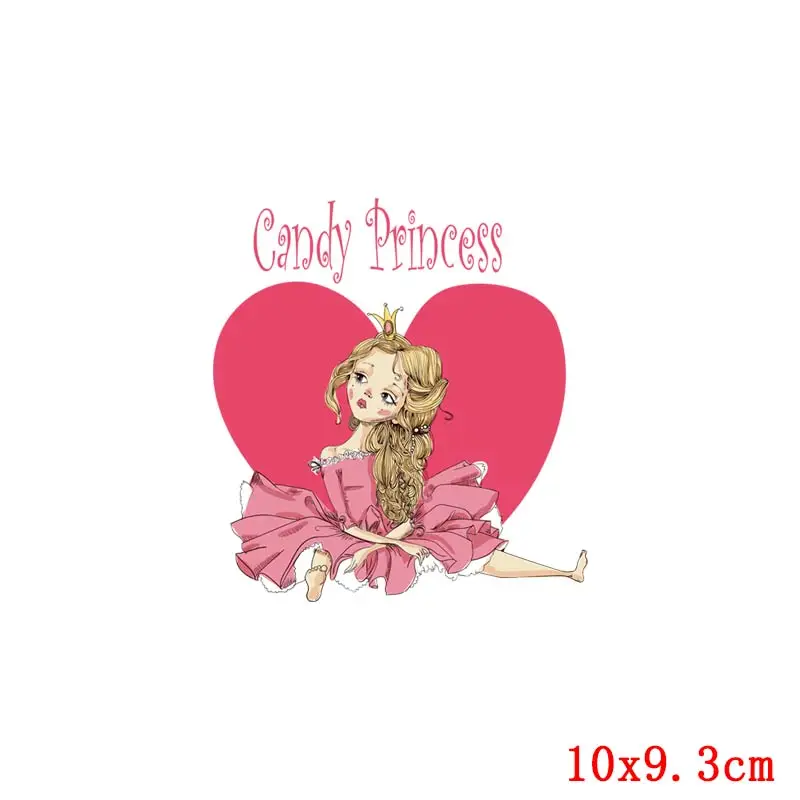 Виниловые красивые нашивки для девочек прекрасные Термотрансферная нашивка