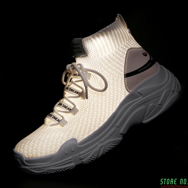 

Sneakers Men Shoes For Male Sharks Trainers Lovers High Top Footwear Sapatos Masculino Summer Breathable Chaussures Pour Hommes
