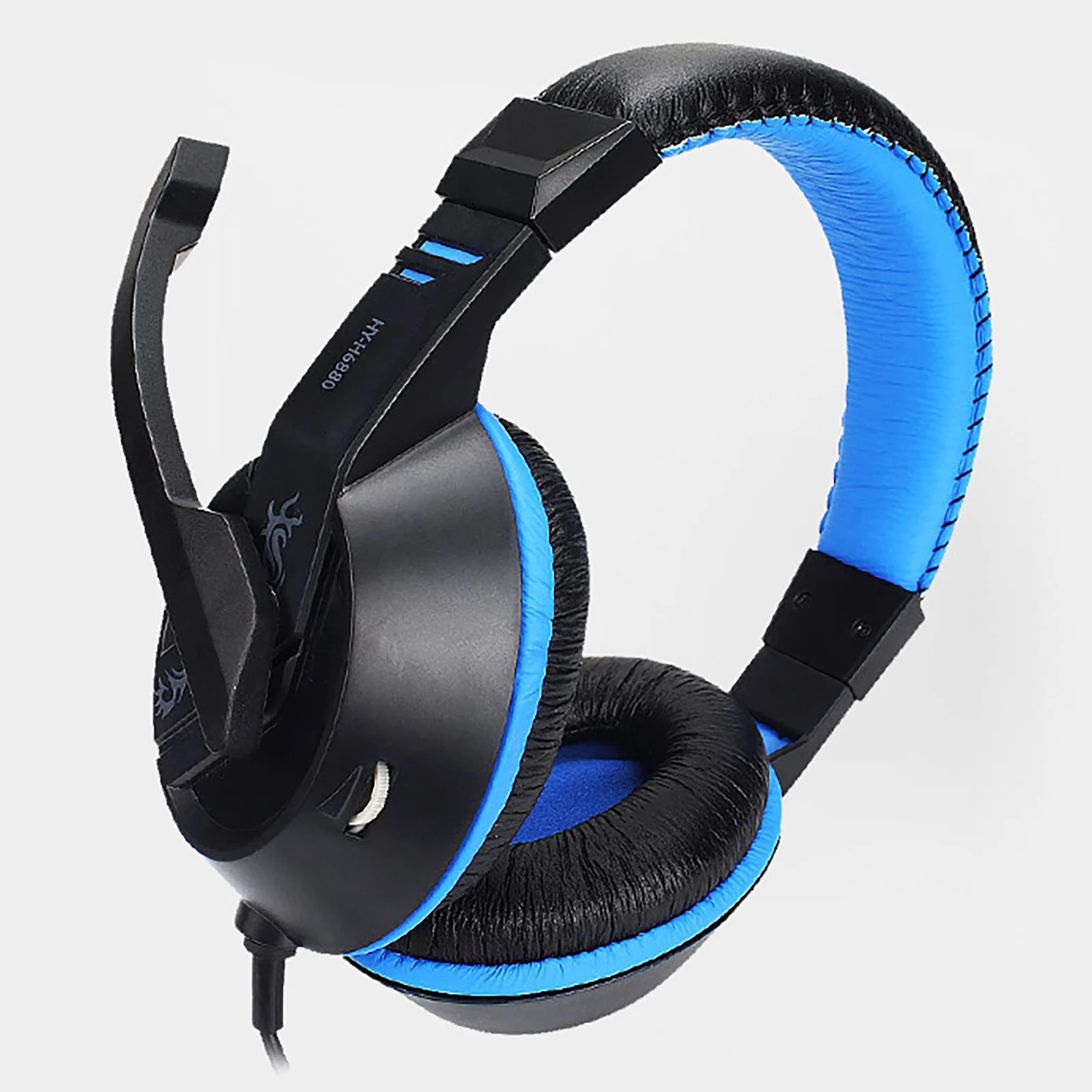 

Игровая гарнитура H6880 с двойным разъемом, музыкальные наушники, наушники с микрофоном, кожаные наушники