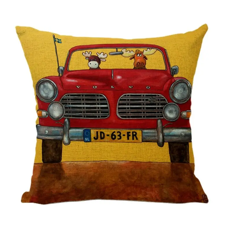 Милый Чехол на подушку для автомобиля и животного Стэн Круз квадратная наволочка