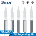 XCAN 10 шт. 30 40 градусов V Форма фреза 3,175 мм (18 '') Хвостовик карбида PCB гравировальные Биты ЧПУ Маршрутизатор Инструмент