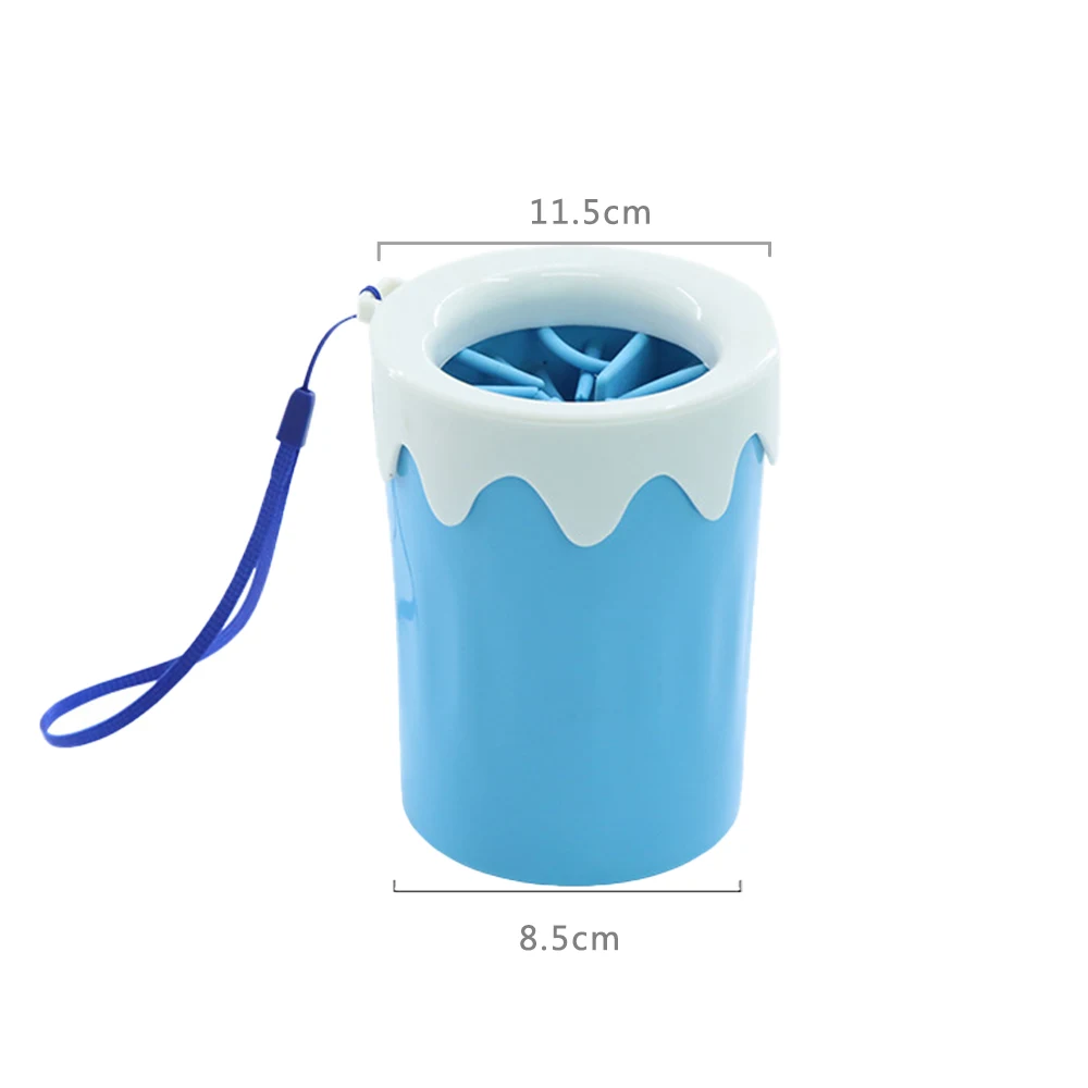 Портативное приспособление для очистки лап собак щетка быстро моется грязная