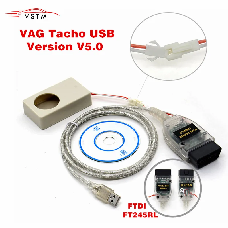 Vagtacho USB Version V 5.0 Tacho V5.0 For NEC MCU 24C32 or 24C64 Free Shipping