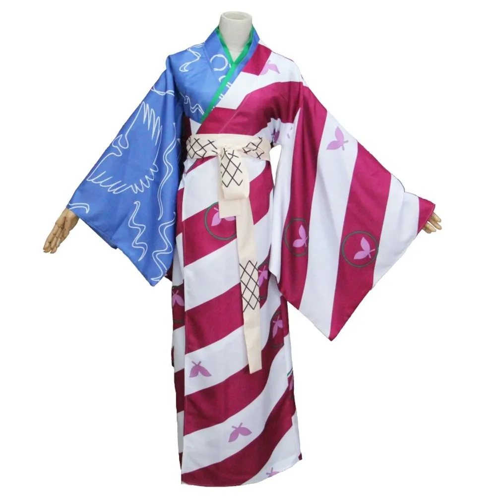 Одежда для косплея "OEING New InuYasha Wind Sorceress Kagura Japanese Classical Kimono Dress" в 2 стилях.