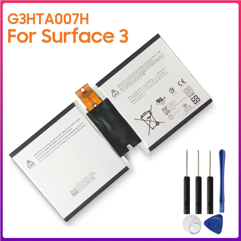 

Original Battery For Microsoft Surface 3 1645 Surface3 G3HTA004H G3HTA003H Authentic Tablet Battery 7270mAh