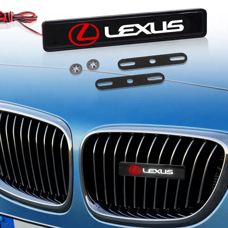 Хромированная передняя решетка капота 1 шт. эмблема светодиодсветодиодный