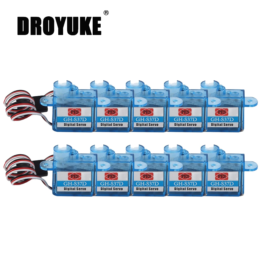 Droyke 1/2 // 5/10/20 шт. 3 7g GHS-37D цифровой сервопривод Mini Micro для радиоуправляемого