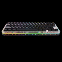 dna65 65 custom mechanical keyboard kit pcb case hot swappable switch support lighting effects with rgb switch led