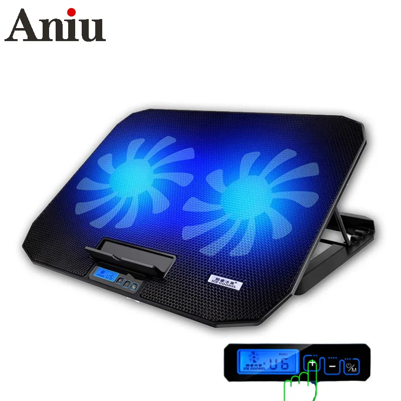 

Cooling Laptop Stand with 2 Fans USB Cooling Led Screen Cooling Pad Notebook Stand for Laptop