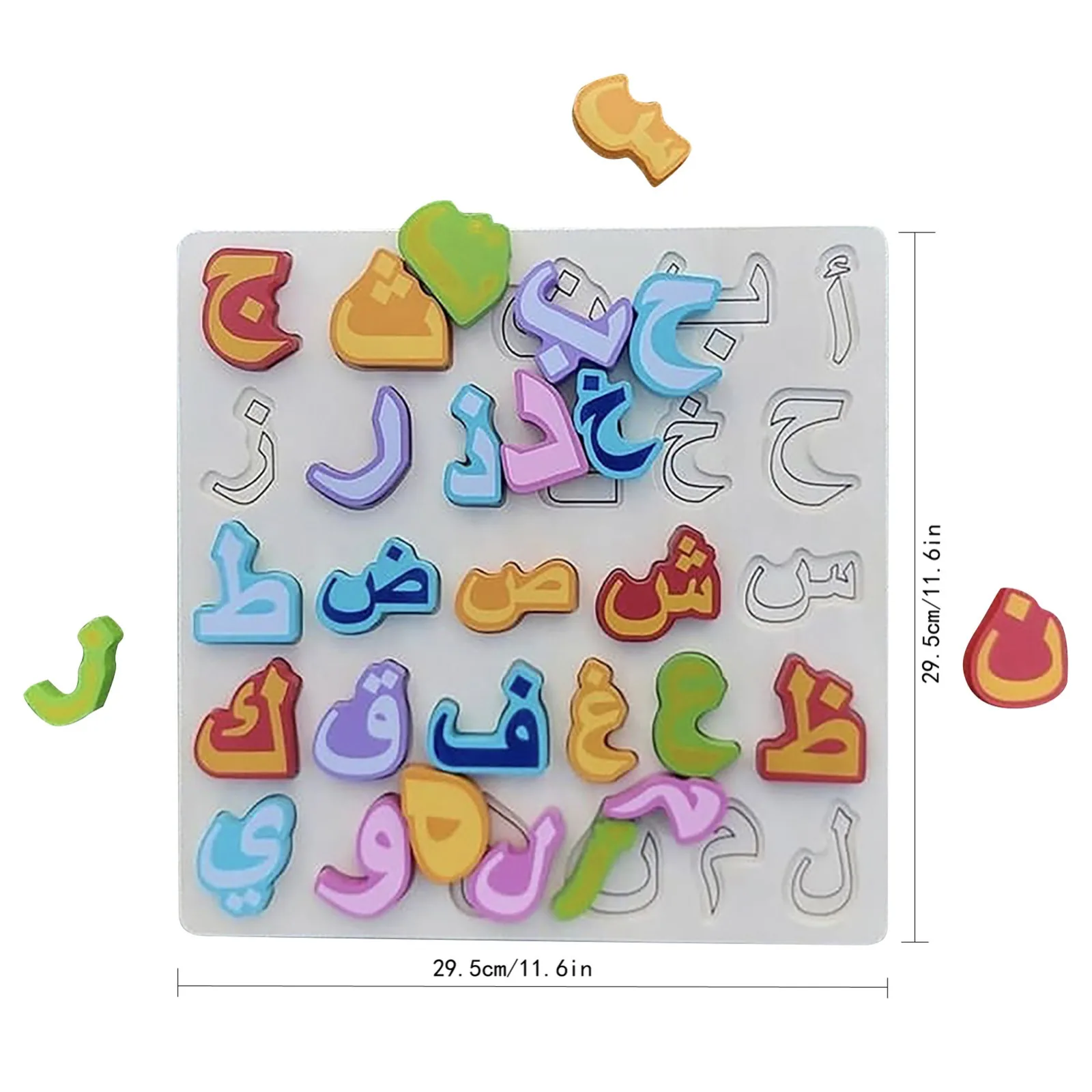 

Kids Wooden Arabic Alphabet Number Jig-saw Puzzles Board Toy Alphabet Puzzle Kids Early Learning Educational Toys For Children