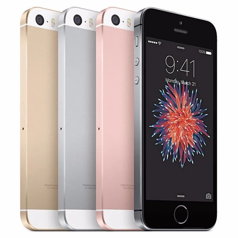 Отремонтированный разблокированный Apple IPhone SE, определение отпечатка пальца двухъядерный 4 аппарат не привязан к оператору сотовой связи смартфон 2 Гб Оперативная память 16/32/64/128 ГБ Встроенная память за счет сканера отпечатков пальцев телефона
