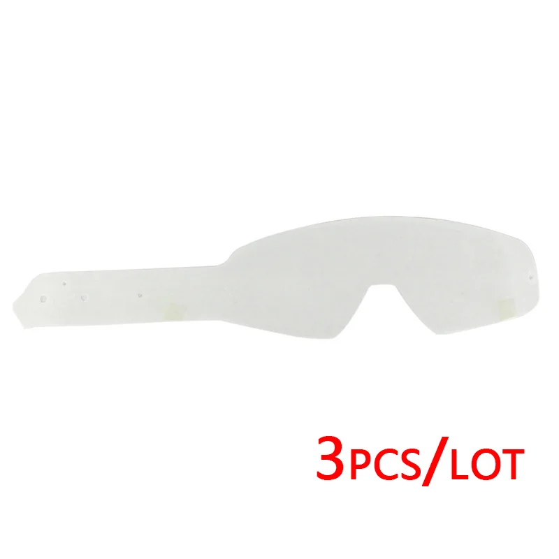 3 pcs tear off films okulary Brand New Motorcycle Helmet Goggle Sweat-absorbent Motocross Glasses Motor Bike Racing Gafas lunettes anteojos - Цвет: 3 pcs tear off films