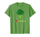 Подарочная рубашка Keto, Paleo I Love Broccoli, органическое Здоровое питание