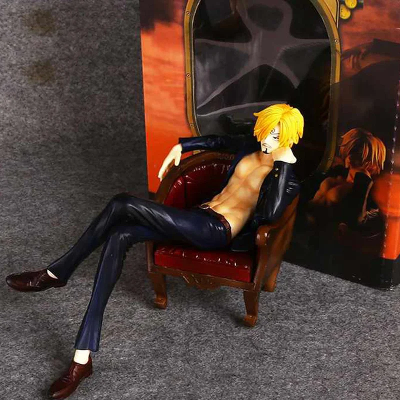

13 см аниме One Piece экшн-фигурки, курительный стиль, диван, женская модель Sanji из ПВХ, коллекционные игрушки в розничной коробке
