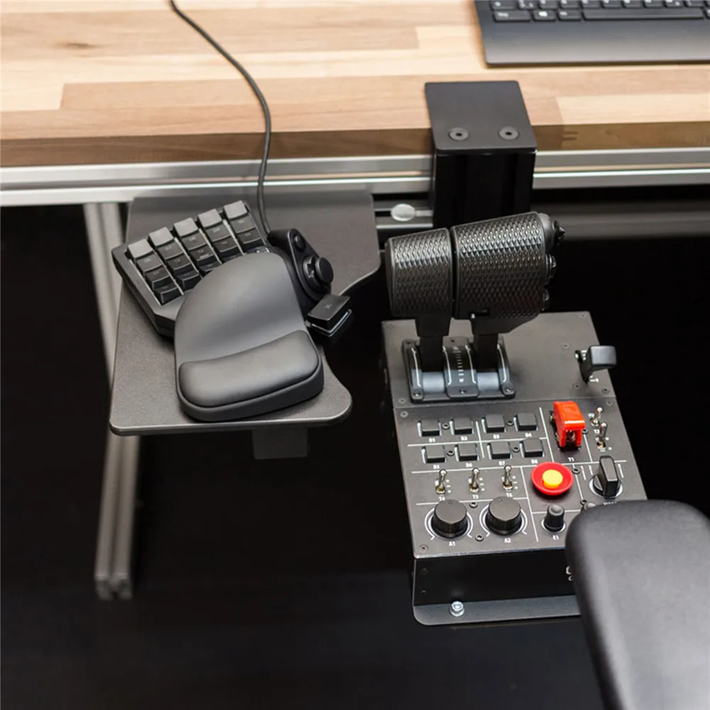 1 шт. металлический Мышь клавиатура лоток крепление для THRUSTMASTER Hotas X56 VKB джойстик