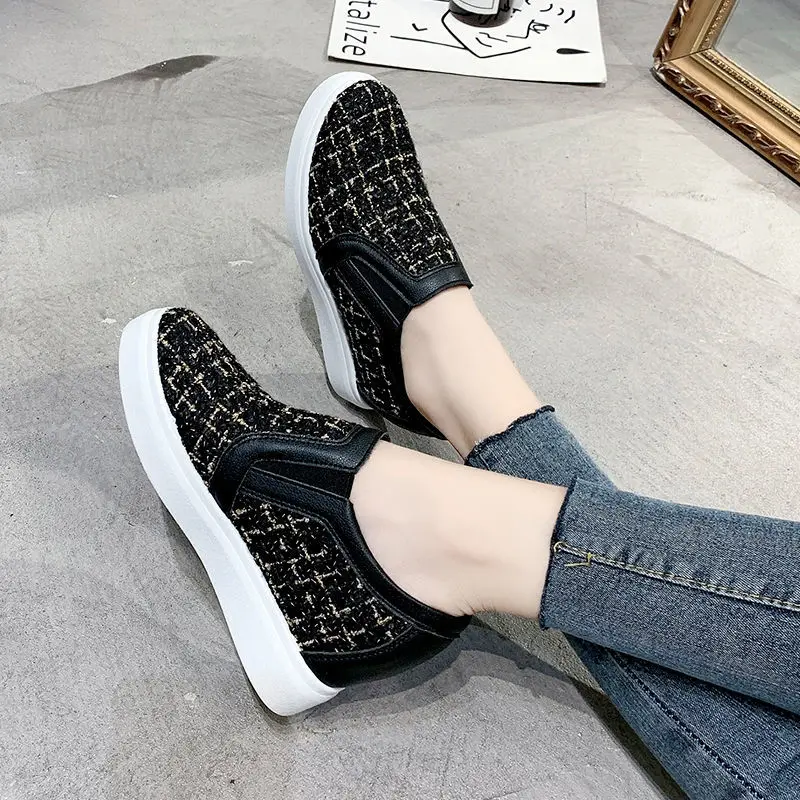 Tenis Mujer 2021 Tennis Shoes for Woman New Breathable Wedge Sneakers Female Platform Chaussure Femme Deportivas Trainers