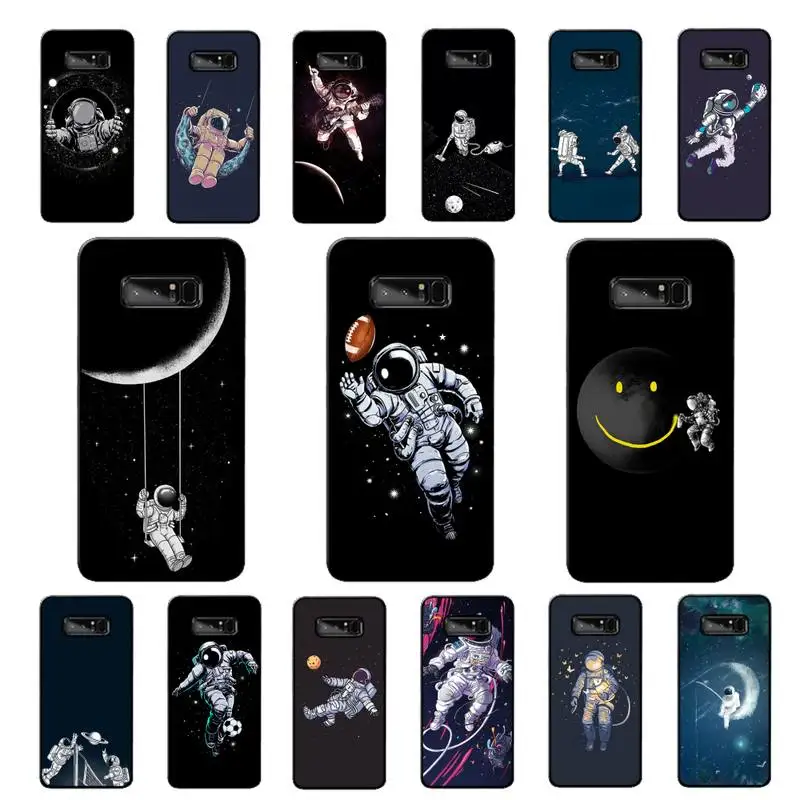 

MaiYaCa Cute Cartoon Astronaut Star Space Funny Phone Case for Samsung Note 5 7 8 9 10 20 pro plus lite ultra A21 12 02