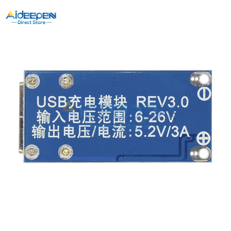 Плата питания DC-DC 9 В 12 24 до 5 3 А USB понижающий стабилизатор напряжения