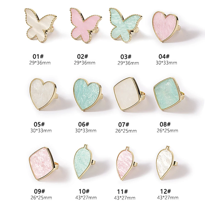 

Various Shapes Resin Stone Palette Gel Polish Pallet Mixing Drawing Paint Plate Pad Display Shelf DIY Manicure Polish Gel Tools