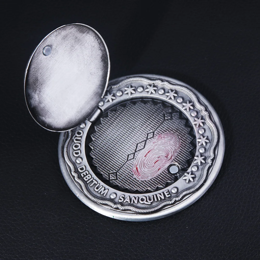 Большой размер Джон фитиль монета Череп брелок маркер приманки крови может