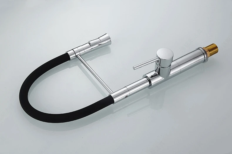 Вытяжной кухонный кран Grhe вогнуто смеситель с одной ручкой и двойным распылением