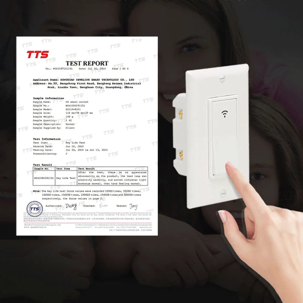 Умный светильник EU/US 10A умный Wifi RF светильник с пультом дистанционного управления и таймером, работает с Alexa, Google home и IFTTT
