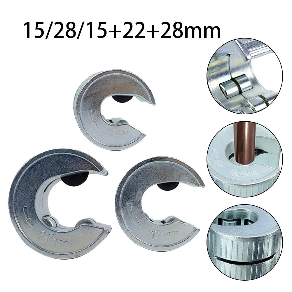 

Pipe Cutter Quick Cut 15mm 22mm 28mm Copper Steel Tube Plumbing Pipe Hose Tubing 1/3*Round Cutter Copper Pipe