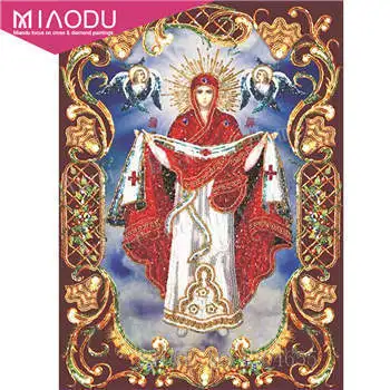Miaodu Diy алмазная живопись Настенная Наклейка Ретро Религия подарок вышивка крестиком икона лидер Алмазная мозаика настоящая религиозная вышивка