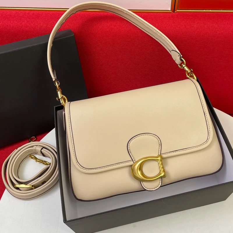 

2021 C Home New Popular Softtabby Genuine Leather Underarm Bag Classic C- Shaped Buckle Soft Leather Shoulder Crossbody Bag hot