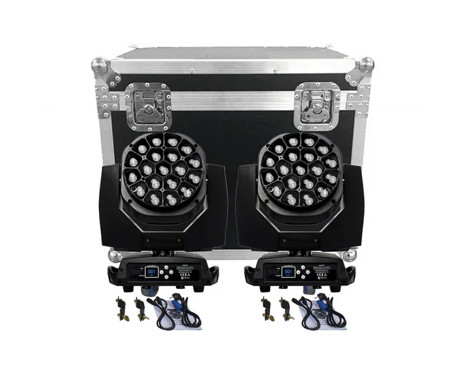 SHEHDS 2 шт. большой глаза пчел 19X15W RGBW Zoom освещение с эффектом лучшего света для