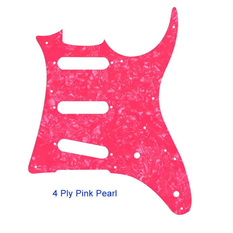 4Ply Pink pearl Pleroo пользовательские гитарные части-для MIJ Ibanez GRX20 контур гитары накладку хамбакера пикап царапины пластины SSS накладки - Цвет: 4Ply Pink pearl
