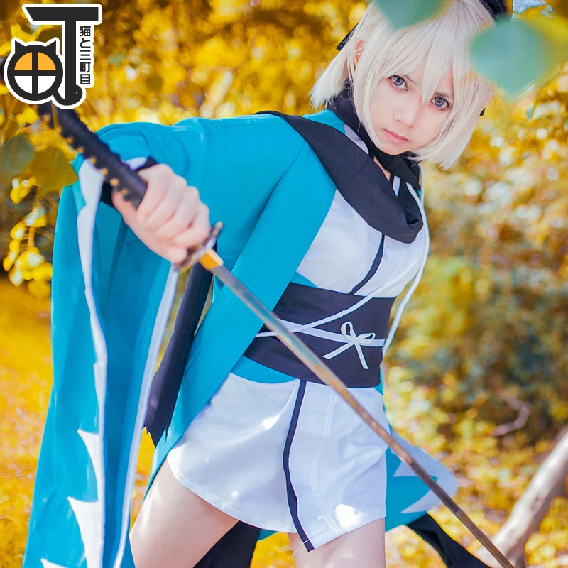 Костюм для косплея Okita Souji Sakura Saber Artoria Pendragon аниме Fate Stay Night Cosplay большой заказ|saber