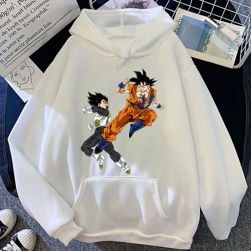

Son Goku Saiyan Dragon Ball Men's Anime Hooded Sweatshirts Manga Kawaii Cartoons Casual Hoodies Women Fashion Urbano Clothes Top
