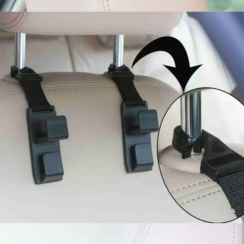 Универсальный черный крючок для автомобильного сиденья сумка вешалка авто