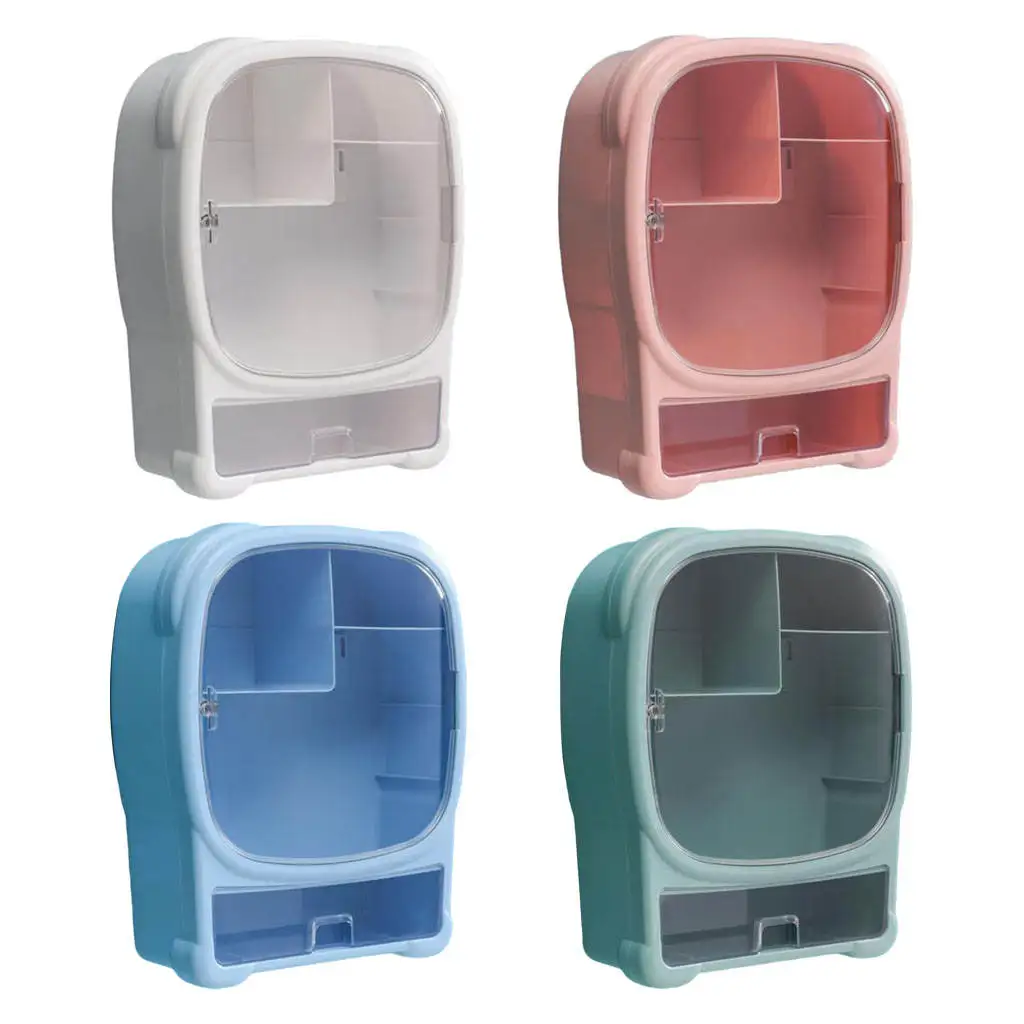 

Органайзер для макияжа, водонепроницаемый настенный косметический Органайзер для хранения косметики для ванной комнаты для женщин