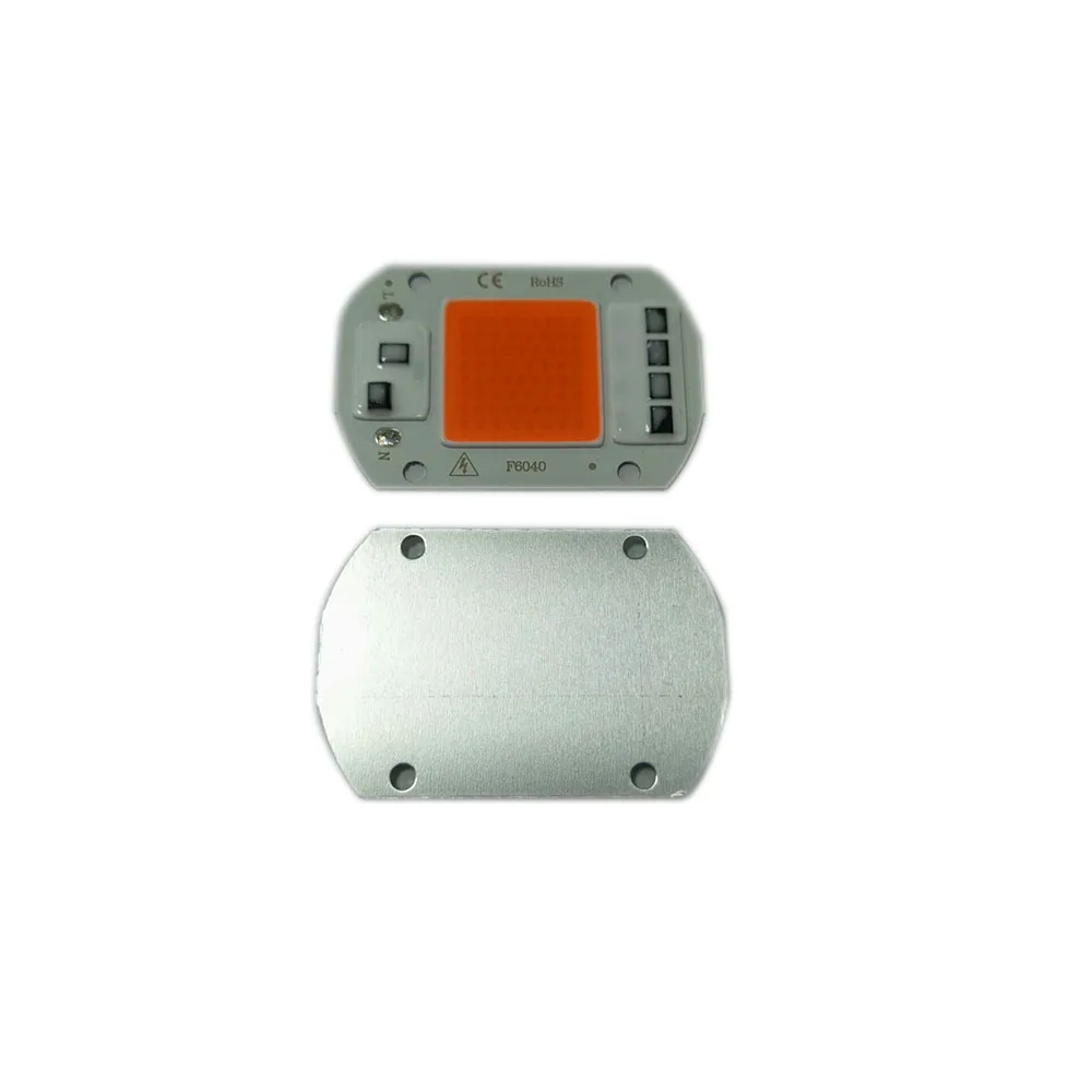 50 Вт полный спектр светодиодный COB DC12V 32В интегрированный умный IC драйвер 220В