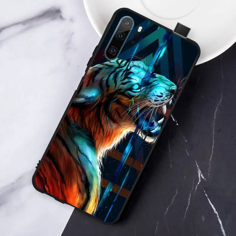 

Fashion Tiger Leopard Phone Case For Huawei honor Mate P 10 20 30 40 Pro 10i 9 10 20 8 x Lite