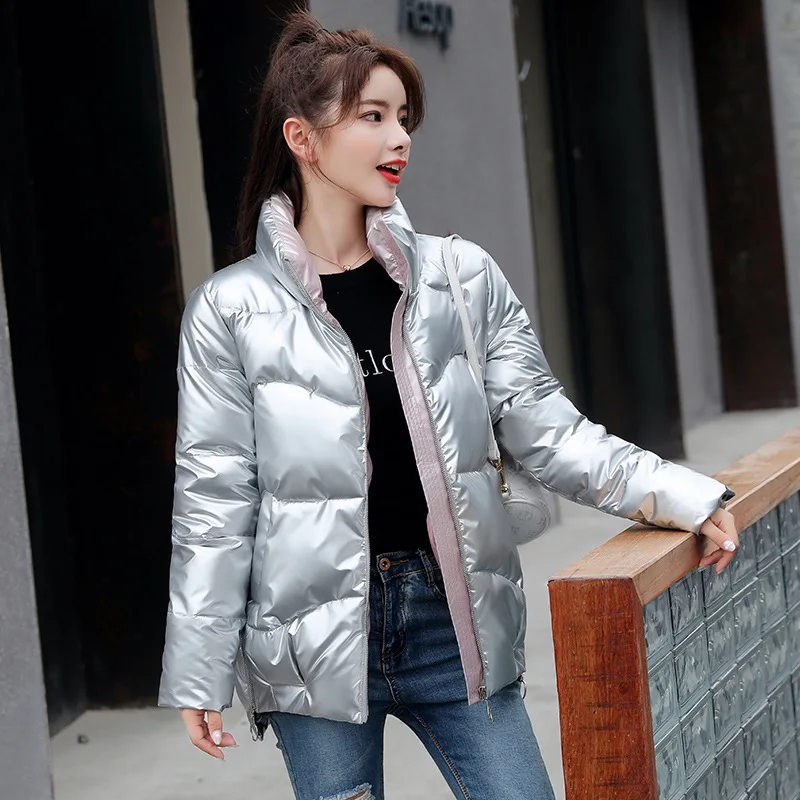 Jackets for women 2021  winter cotton  thickened women's padded jacket fashion zipper padded jacket temperament commuter jacket