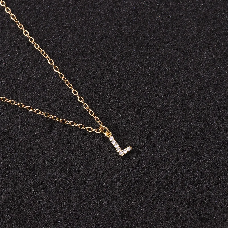 Цепочка с подвеской буквами английского алфавита для женщин и девушек