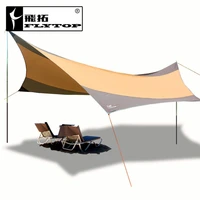 5 55 62 4m awning waterproof tarp tent 210d silver coated oxford fabric iron poles sunshade outdoor camping shelter camping