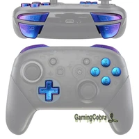 extremerate purple blue chameleon glossy repair zr zl l r keys full set buttons with tools for nintendo switch pro controller