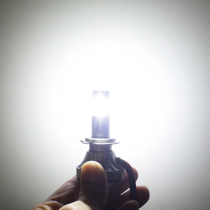 автомобильные LED-фары 72W 12000LM F2 H4 H7 H8 H11 с чипами CSP и турбо-вентилятором для противотуманных фар, комплект на головные фонари 9005 9006.