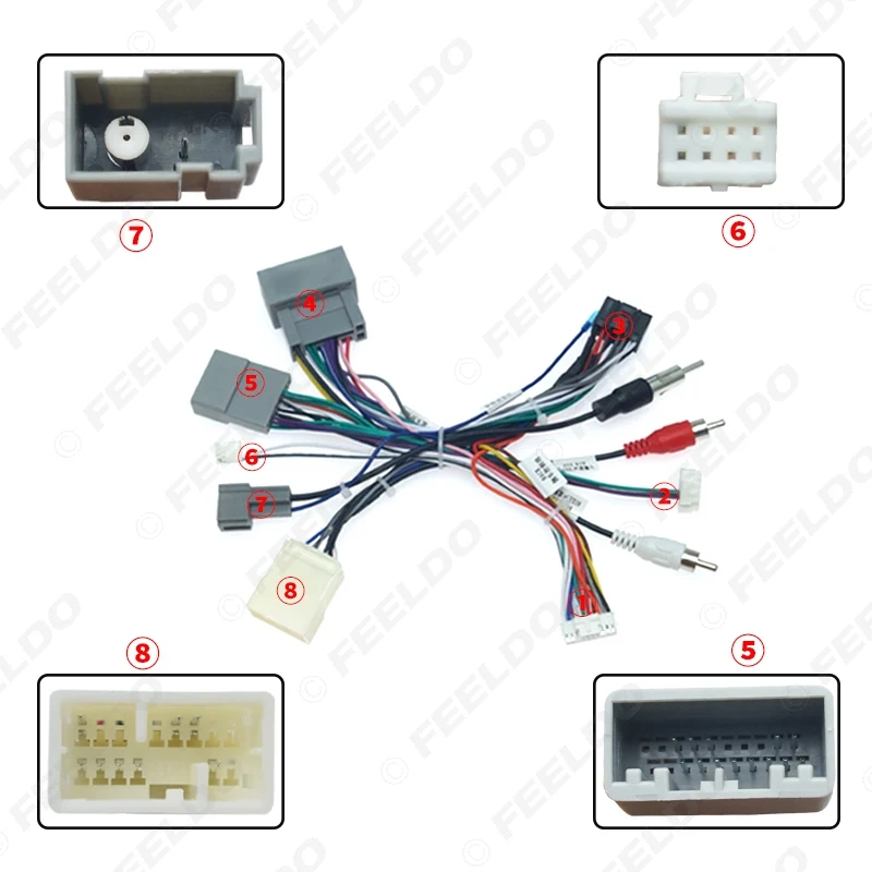 Автомобильный аудиоприемник FEELDO проигрыватель компакт-дисков 16-контактный