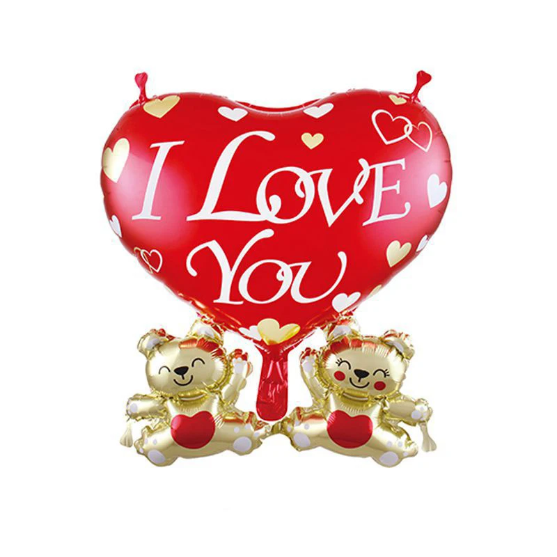 11Pcs/Set Love Foil Balloon Anniversary Wedding Valentines Day Party Decoration Letter Heart Balls Supplies |