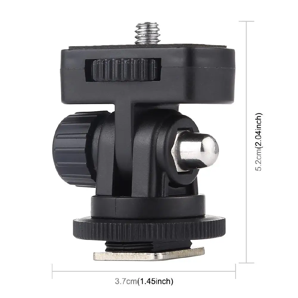 

BEESCLOVER Tripod Mount 1/4 inch Screw Thread Cold Shoe Tripod Mount Adapter 1/4 inch Screw Thread Cold Shoe Tripod