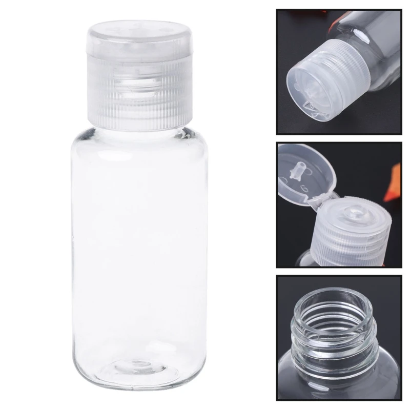 Прозрачная пустая пластиковая крышка для образцов 40 мл бутылка макияжа