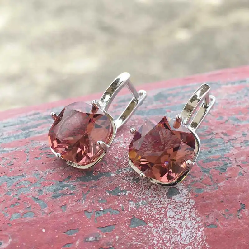 CSJ элегантные серьги из зултанита Стерлинговое Серебро 925 пробы серебряная